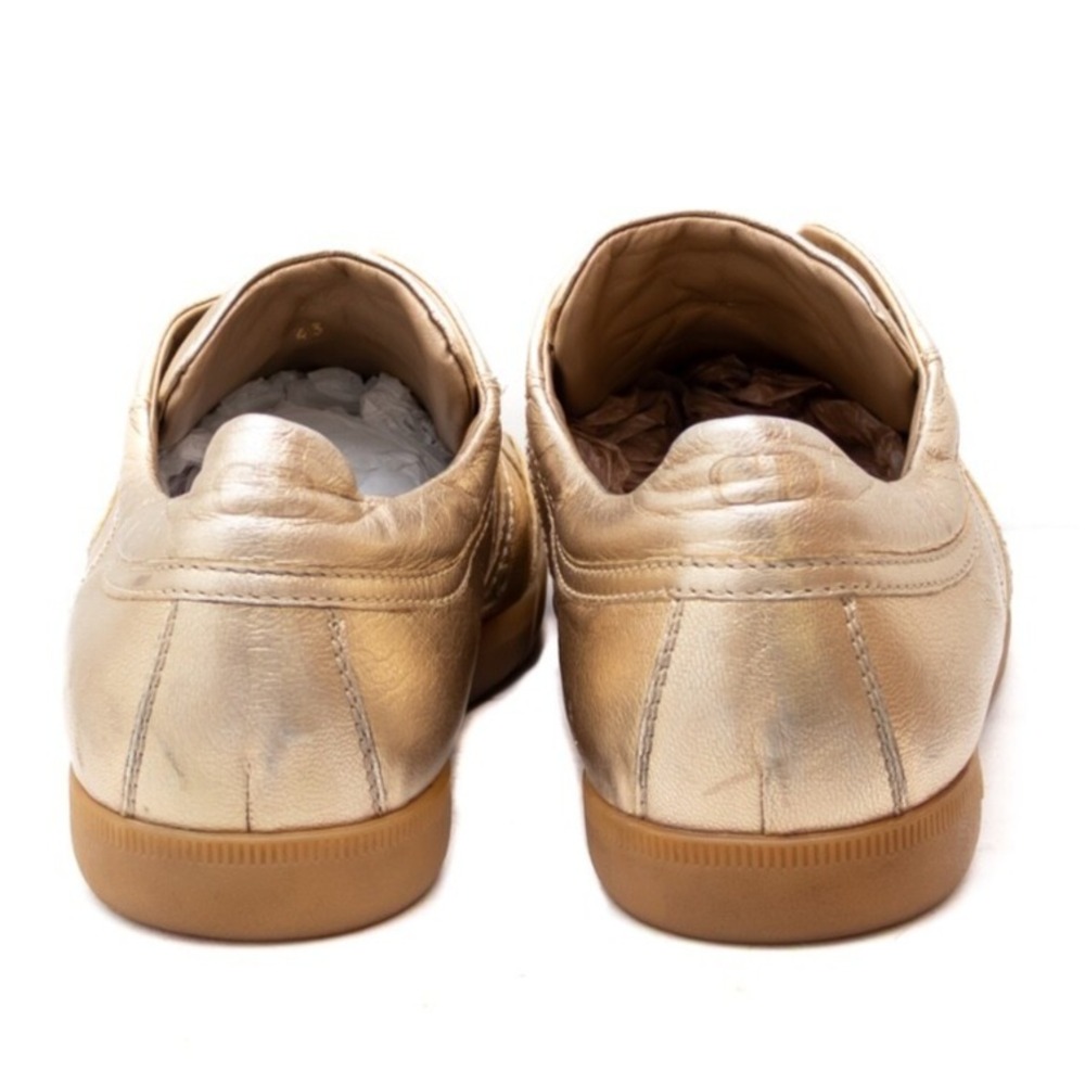 RARE VTG Dior B16 by‎ Hedi Slimane collector Gold Sneaker Size US 10 - Picture 5 of 14